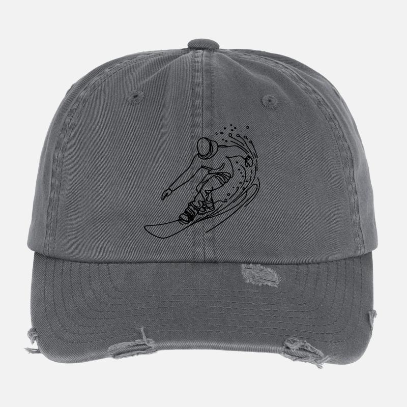 Snowboard lovers Flexfit Vintage Destroyed Cap