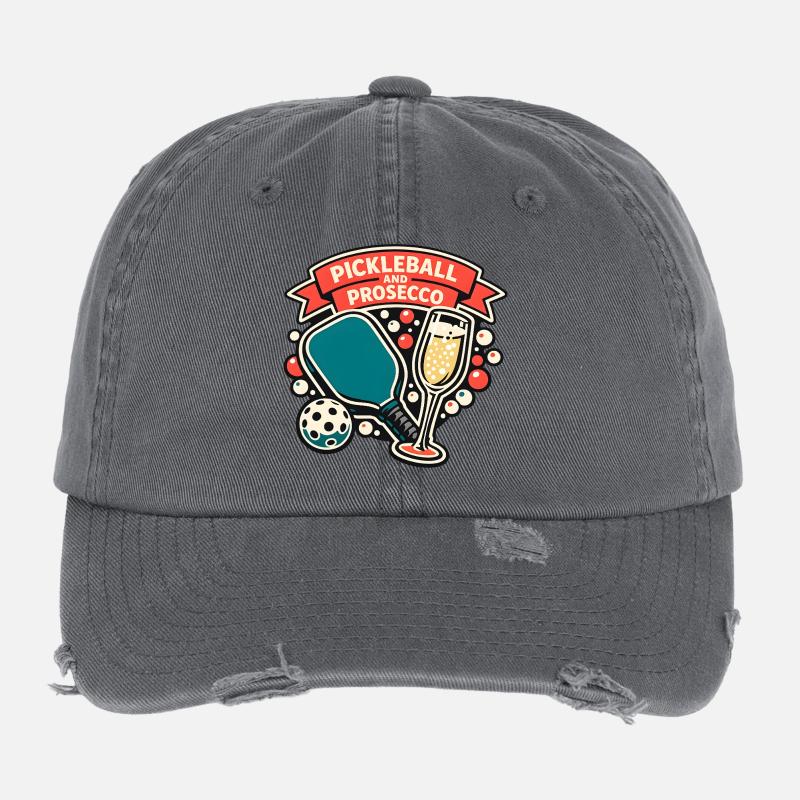 Pickleball Prosecco Moment Casquette vintage effet usé Flexfit
