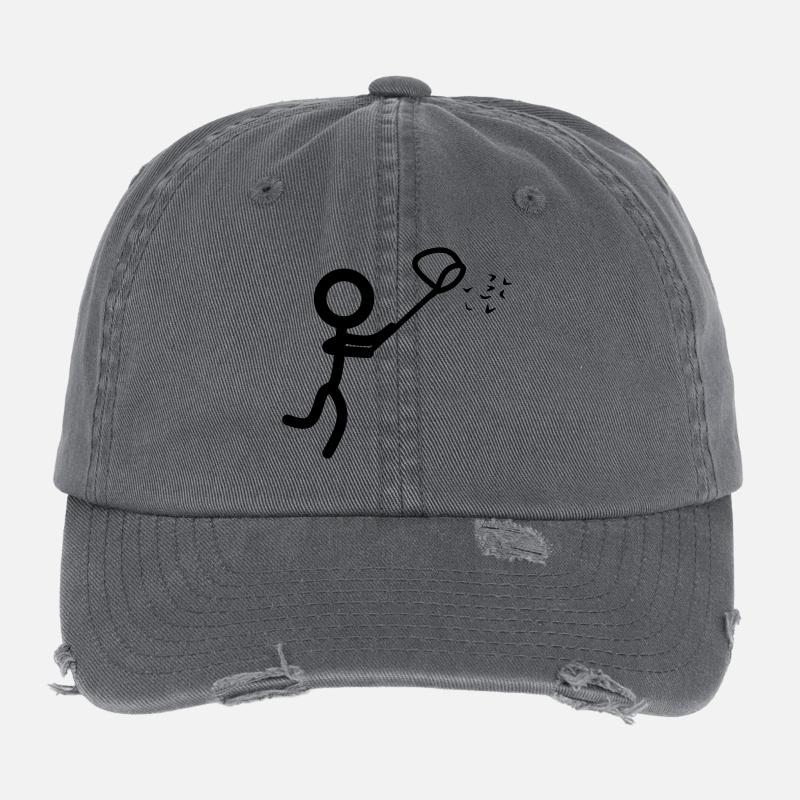 attraper Stickman Casquette vintage effet usé Flexfit