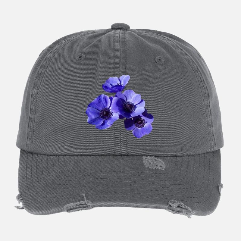 blaue Blumen Flexfit Vintage Destroyed Cap