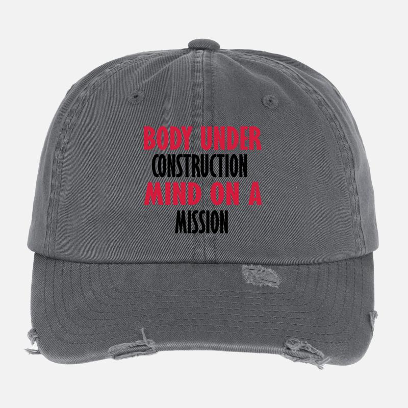mind on a mission Flexfit Vintage Destroyed Cap