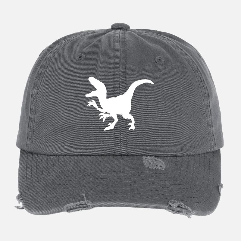 Dinosaurs: Velociraptor Flexfit Vintage Destroyed Cap