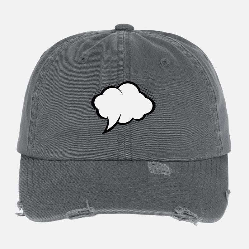 Comic-Sprechblase Flexfit Vintage Destroyed Cap