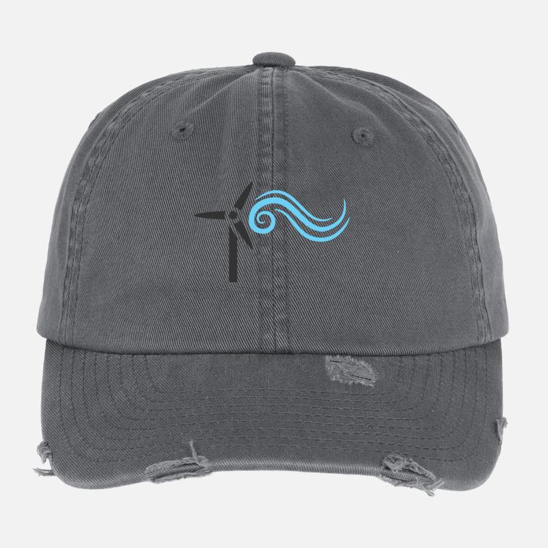 moulin à vent Casquette vintage effet usé Flexfit