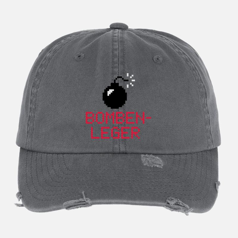 Bomben Leger | Bombe | Explosion Flexfit Vintage Destroyed Cap