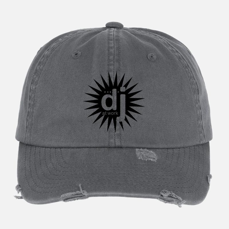 DJ au travail Casquette vintage effet usé Flexfit