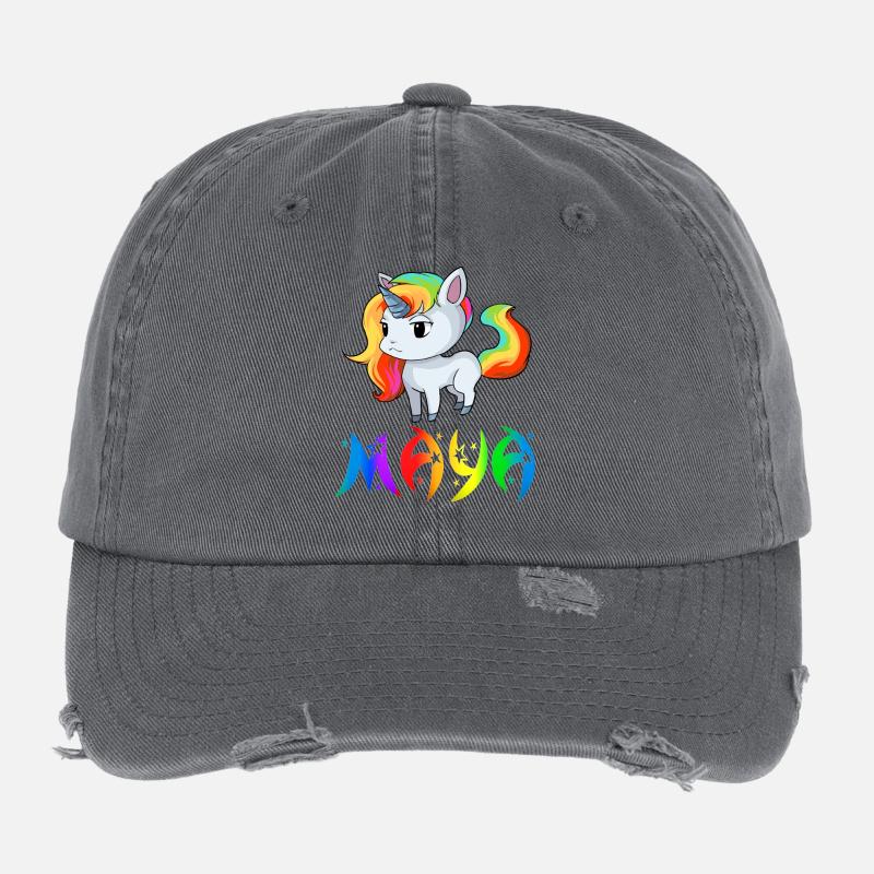 Mayan unicorn Flexfit Vintage Destroyed Cap