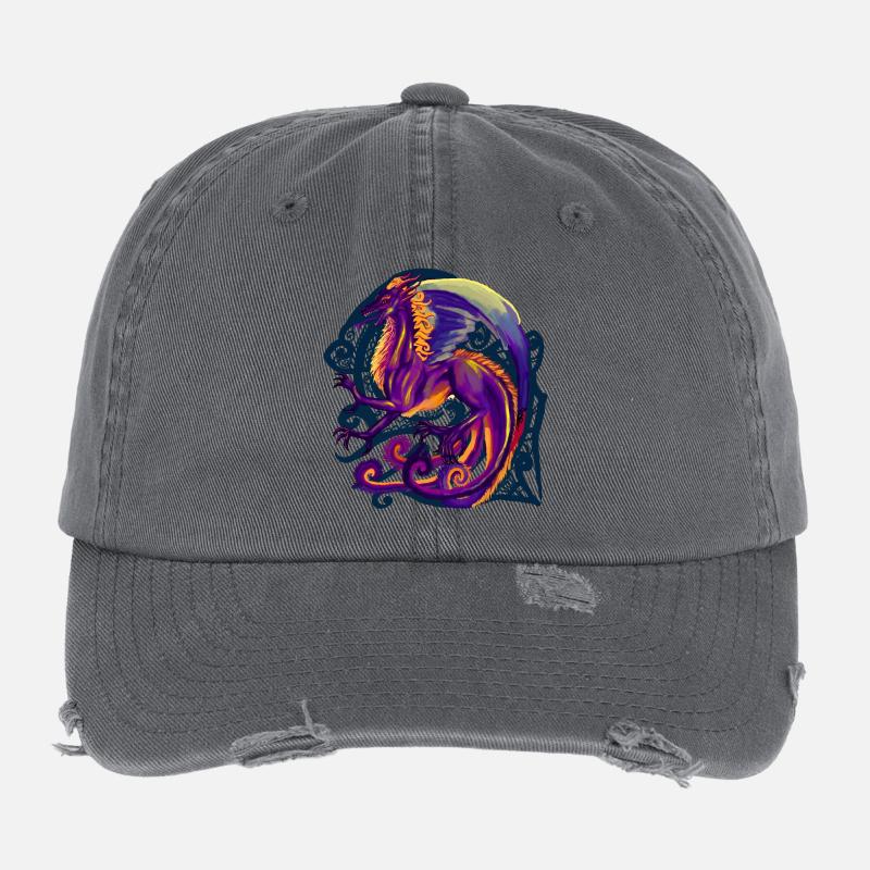 dragon Casquette vintage effet usé Flexfit