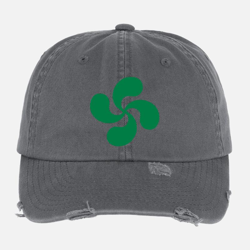 Basque Cross Flexfit Vintage Destroyed Cap