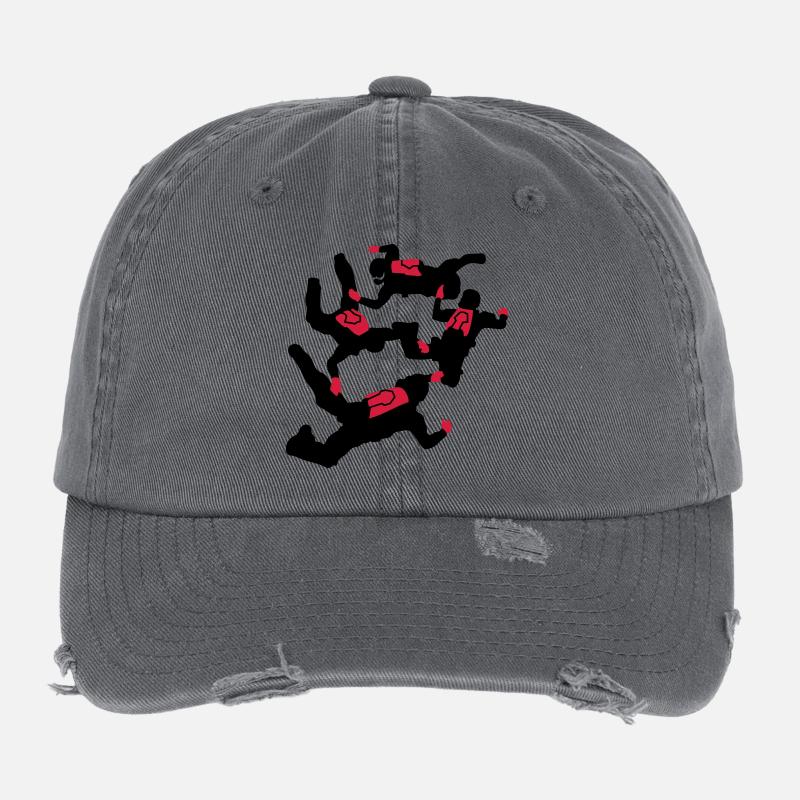 parachutisme Casquette vintage effet usé Flexfit