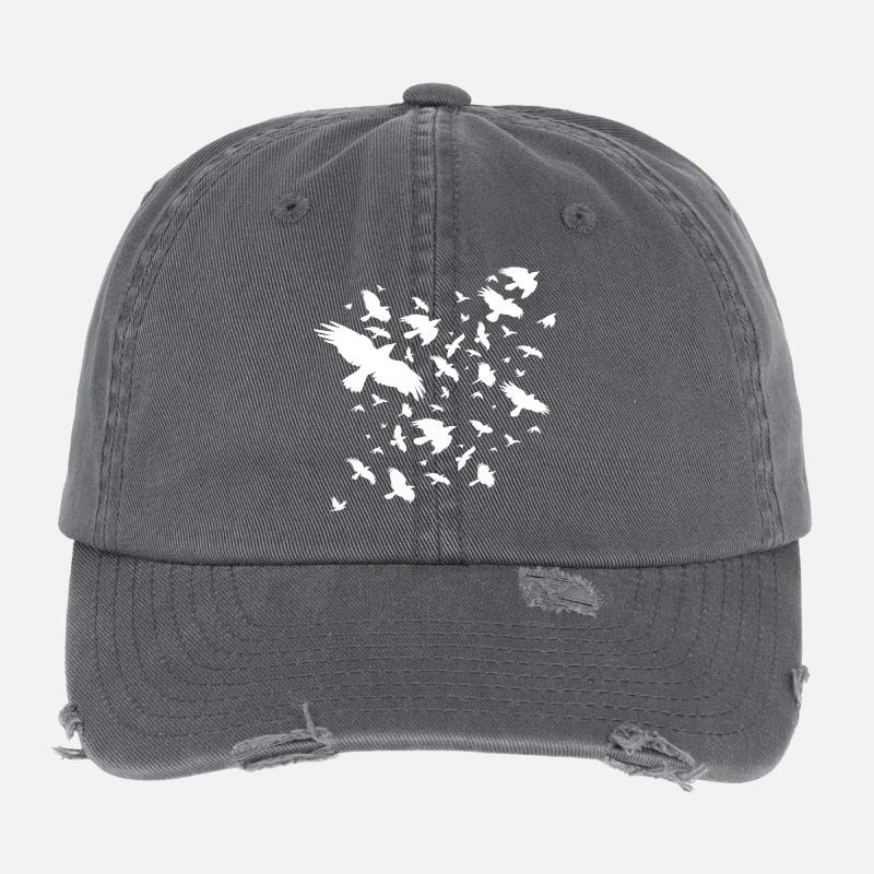 Vogelschwarm Flexfit Vintage Destroyed Cap