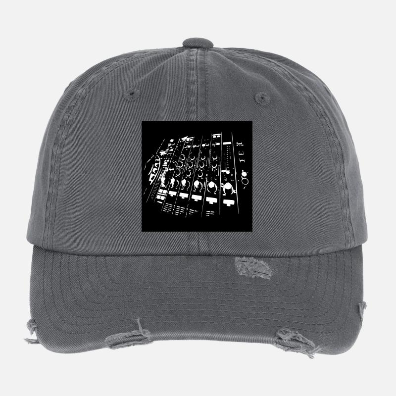 DJ face mask Flexfit Vintage Destroyed Cap