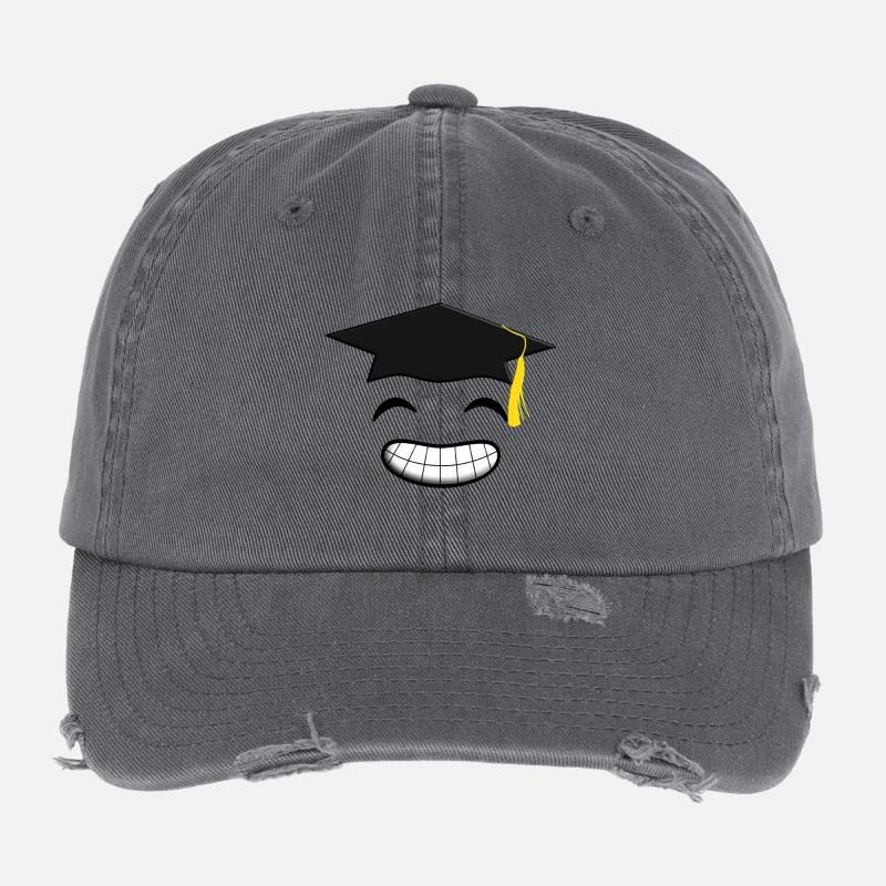 Abschluss 2020 Freude Glücklich Geschenk Studium E Flexfit Vintage Destroyed Cap