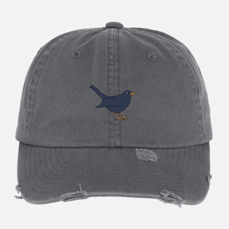 Blackbird *** blank Flexfit Vintage Destroyed Cap