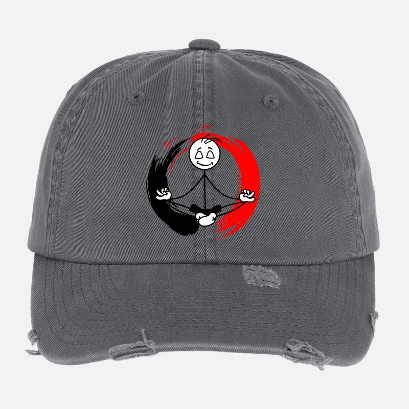 Méditation zen Casquette vintage effet usé Flexfit