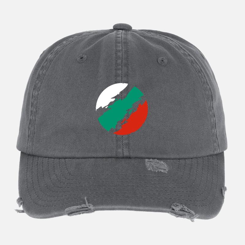 Bulgaria Flag Flexfit Vintage Destroyed Cap