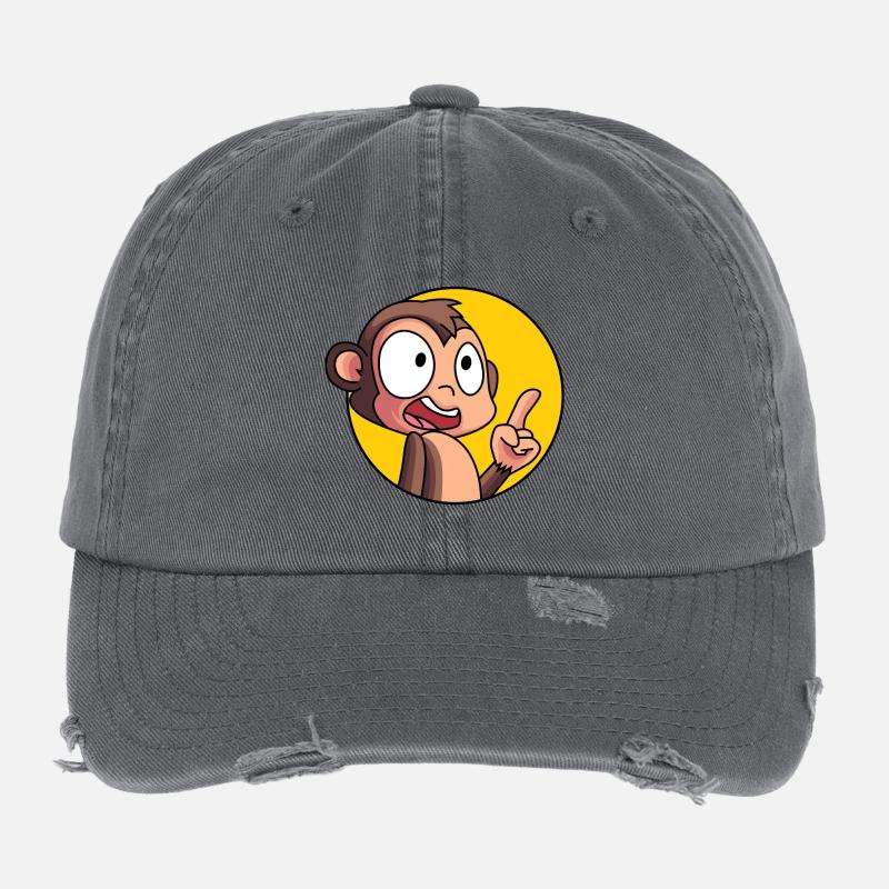 Schlaues Äffchen Flexfit Vintage Destroyed Cap