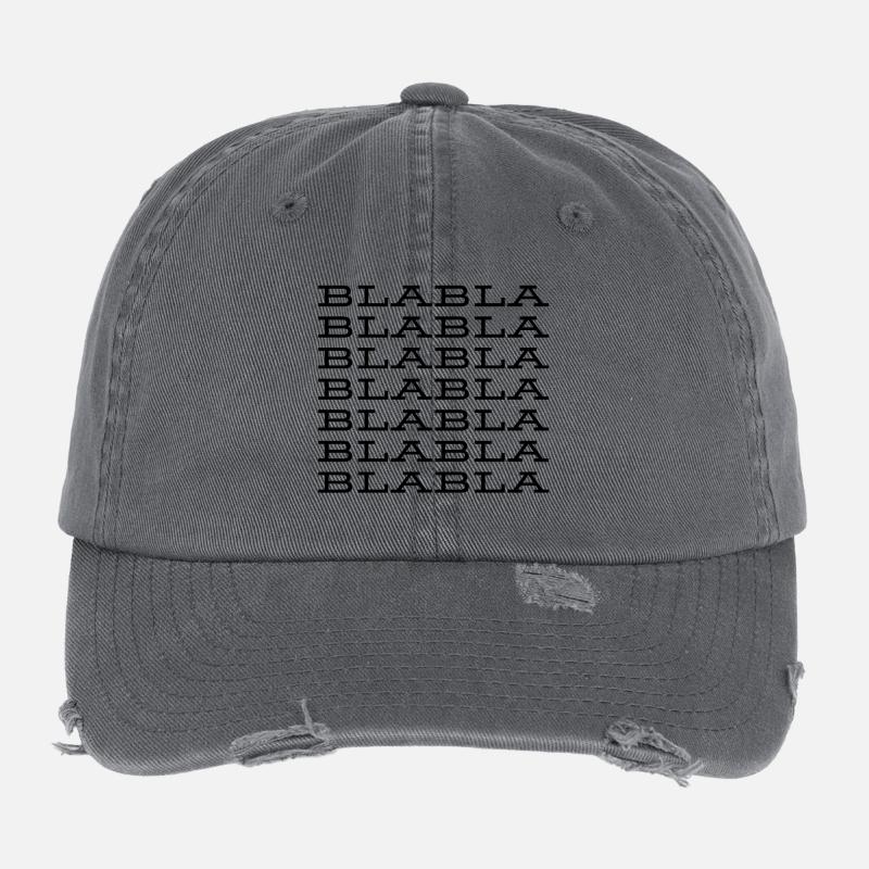 "Blabla" Saying Flexfit Vintage Destroyed Cap