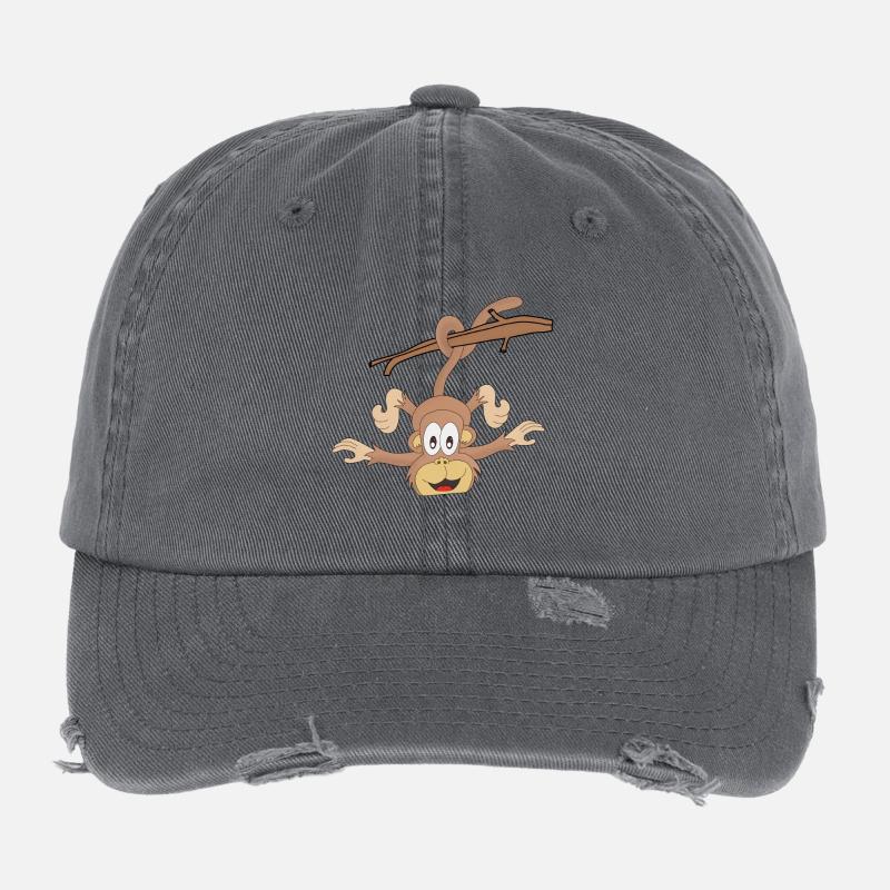 Hanging Monkey Flexfit Vintage Destroyed Cap