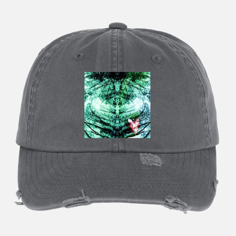 Waldreflexion Teal Schmetterling Flexfit Vintage Destroyed Cap