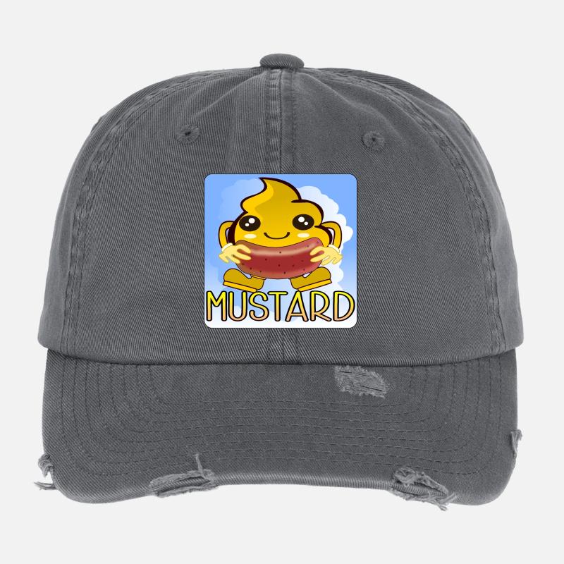MUSTARD BBQ Flexfit Vintage Destroyed Cap