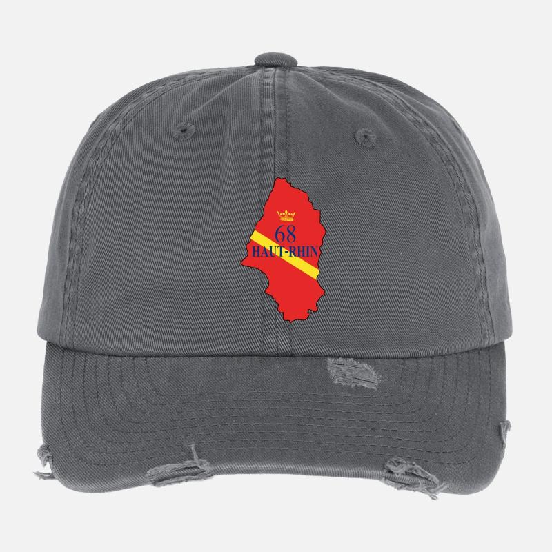 Haut-Rhin Casquette vintage effet usé Flexfit