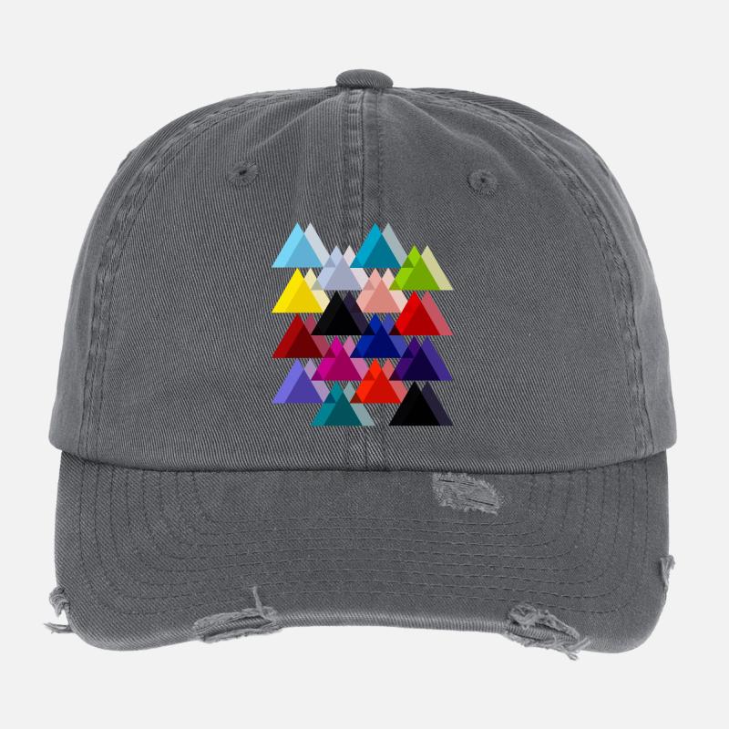 Triangles doubles Casquette vintage effet usé Flexfit