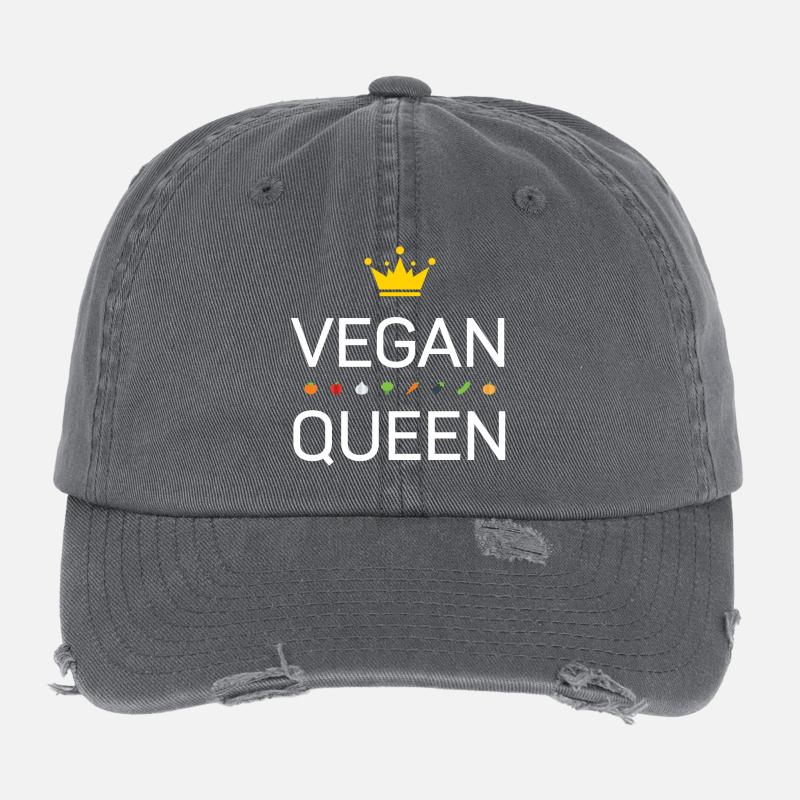 Végétalien Casquette vintage effet usé Flexfit