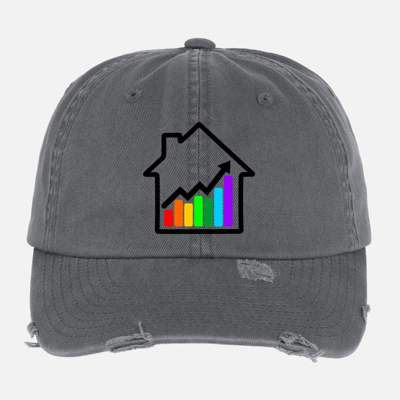 Die Immobilienpreise steigen. Flexfit Vintage Destroyed Cap