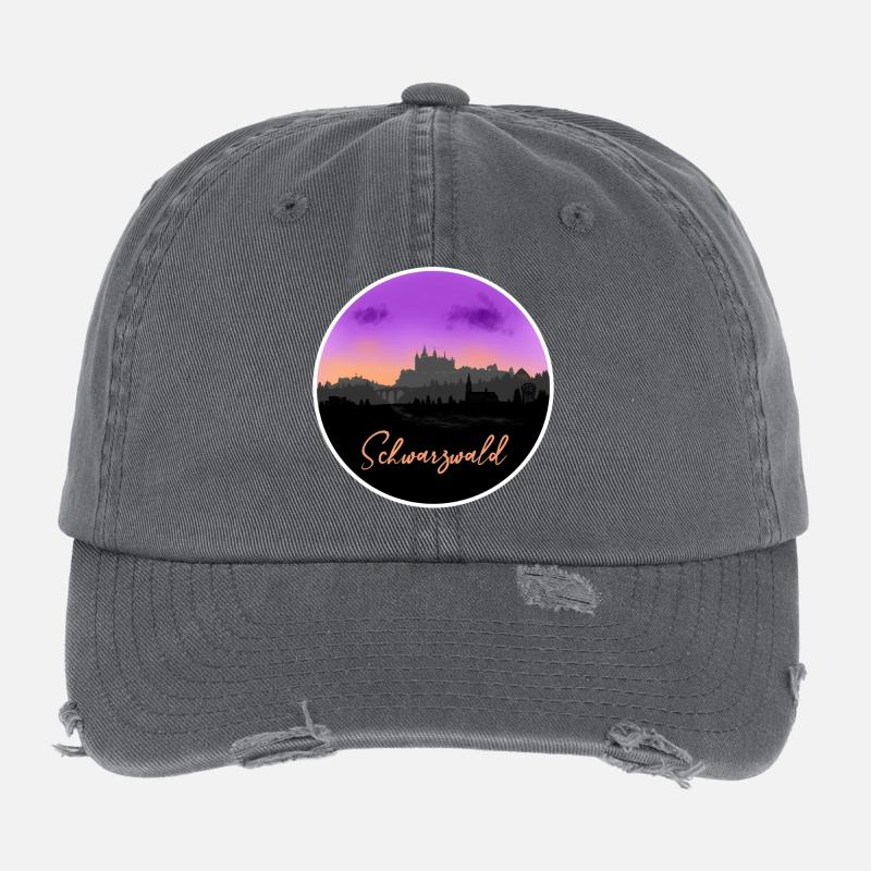 Schwarzwald Fine Skyline Flexfit Vintage Destroyed Cap