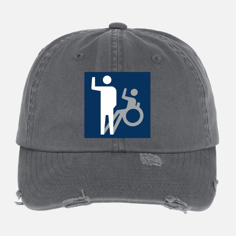Not all disabilities are visible * Flexfit Vintage Destroyed Cap