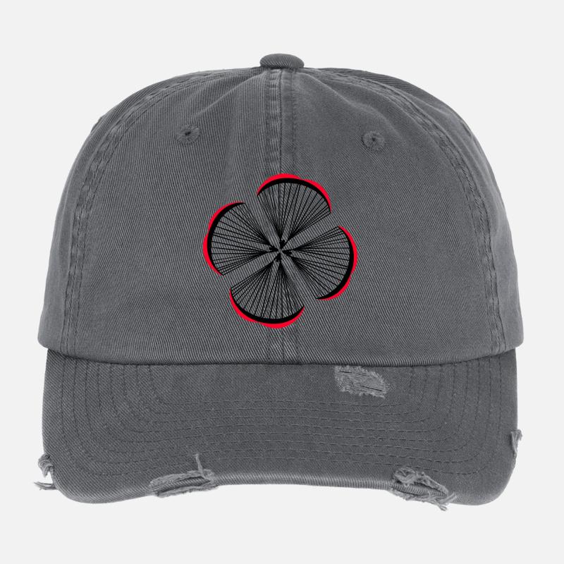 Les parachutistes forment ensemble un trèfle chanceux Casquette vintage effet usé Flexfit