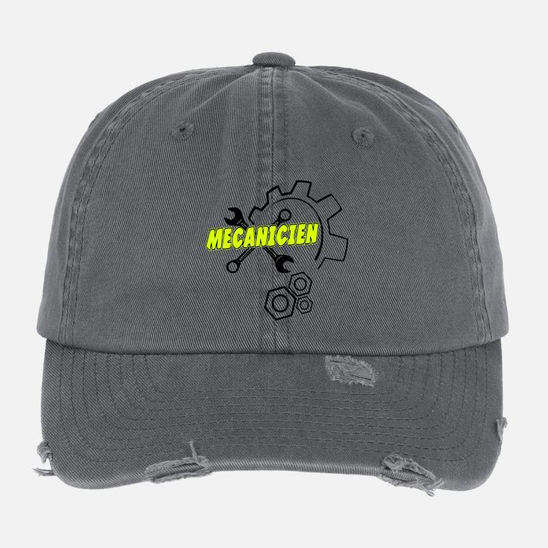 Mécanicien Casquette vintage effet usé Flexfit