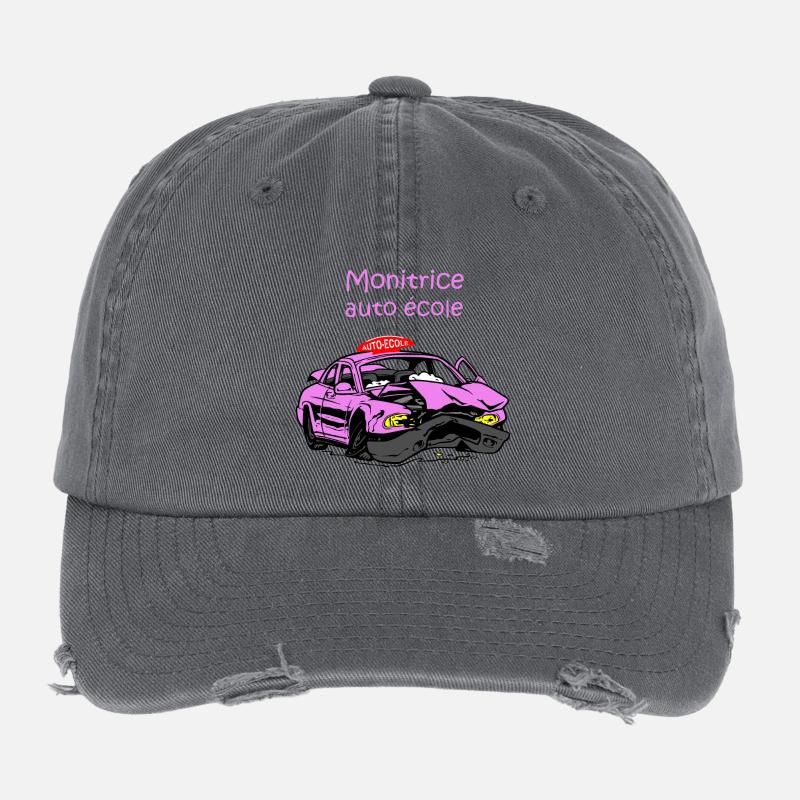 Monitrice auto-école Casquette vintage effet usé Flexfit