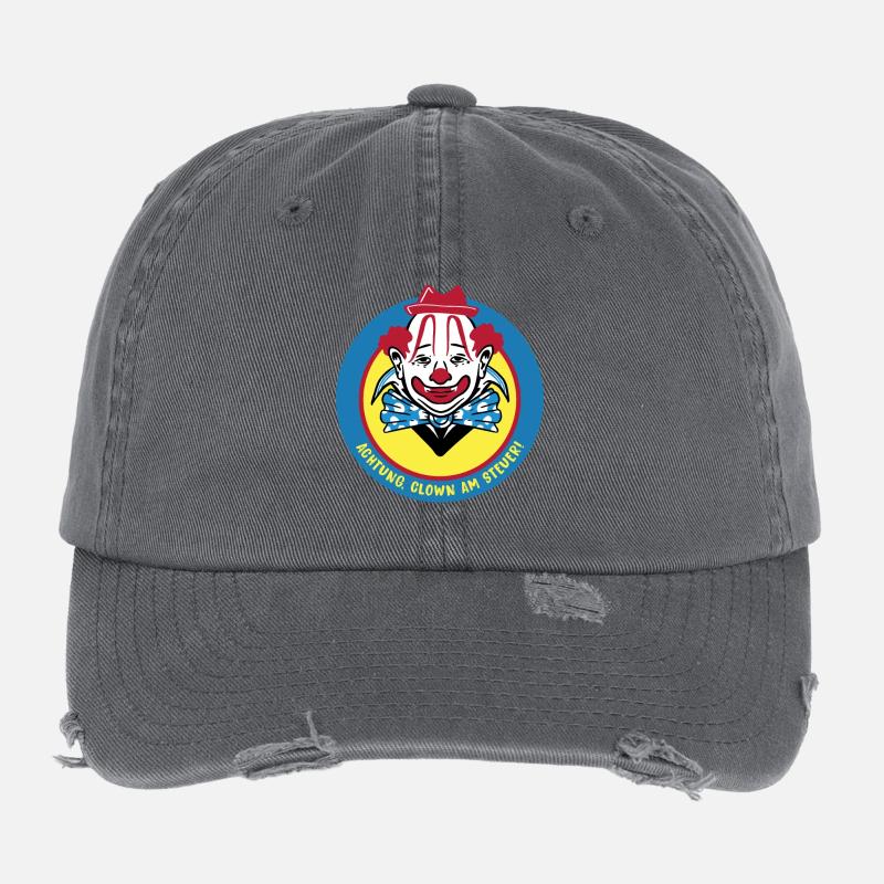 Clown Design Flexfit Vintage Destroyed Cap