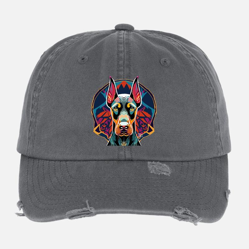 Doberman Casquette vintage effet usé Flexfit