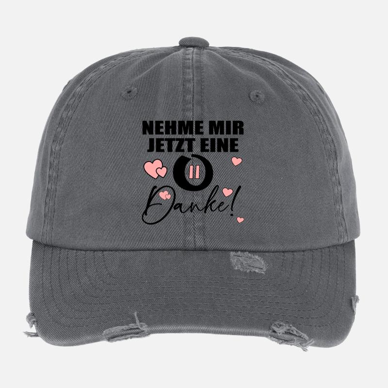 NEHME MIR EINE PAUSE - DANKE SPRÜCHE Flexfit Vintage Destroyed Cap