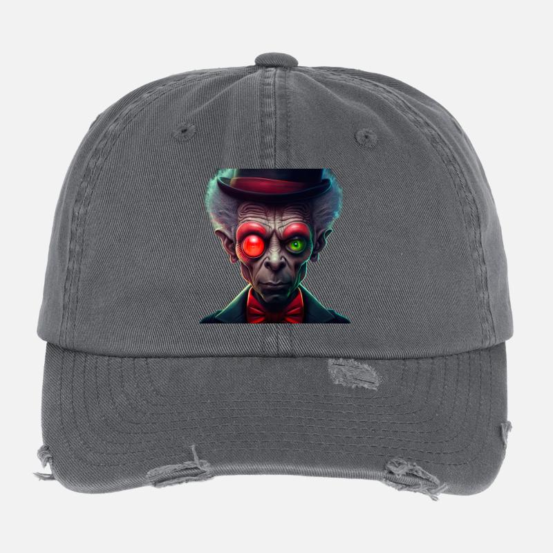 Funky Alien 04 Flexfit Vintage Destroyed Cap