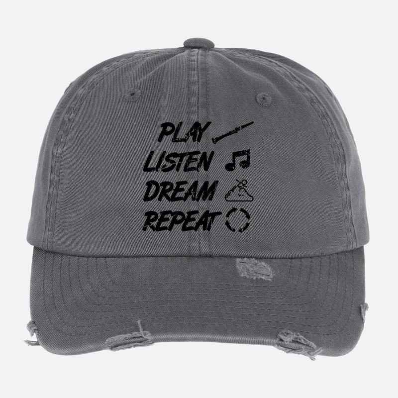 Technique de jeu de la clarinette Casquette vintage effet usé Flexfit