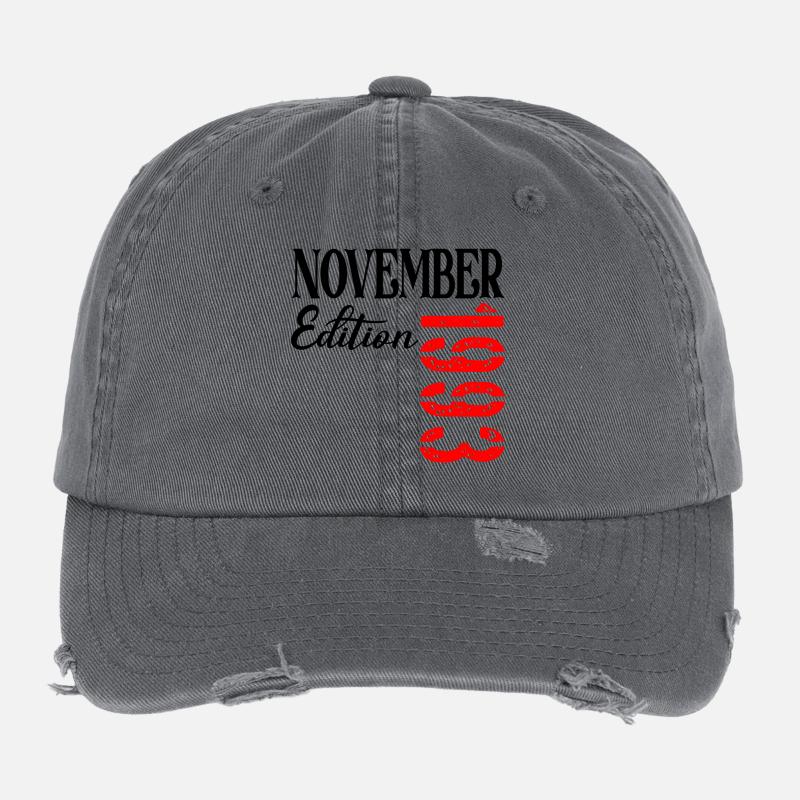 33rd Birthday - November 1993 - THIRTY-THREE Flexfit Vintage Destroyed Cap