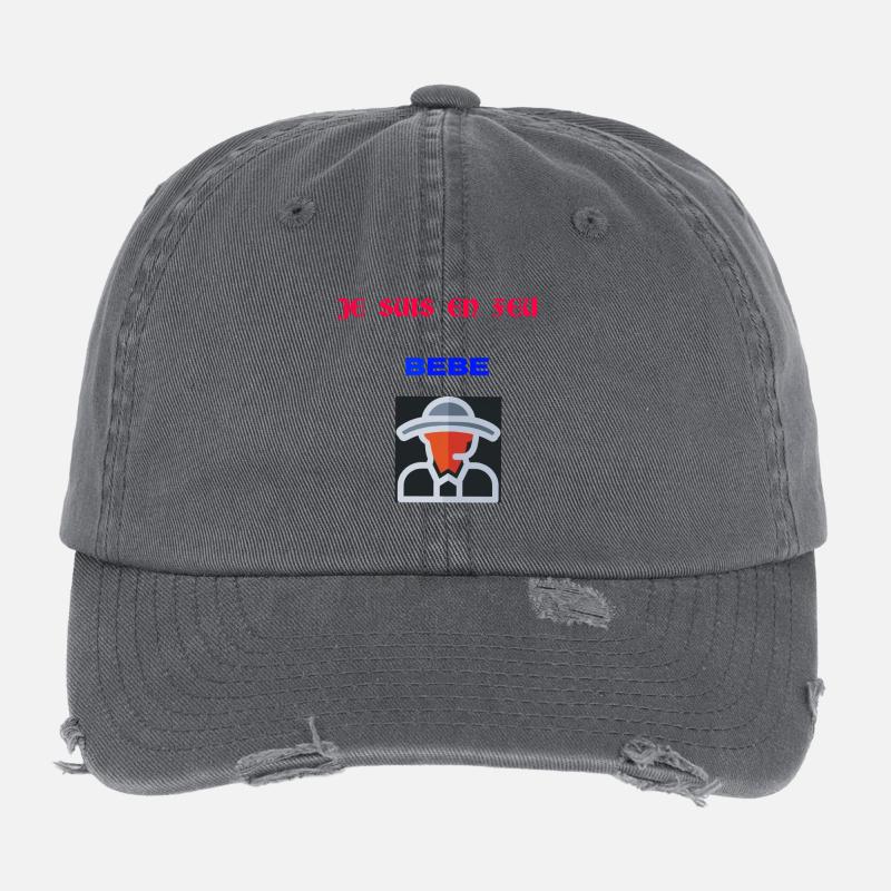 Pompier en feu Casquette vintage effet usé Flexfit