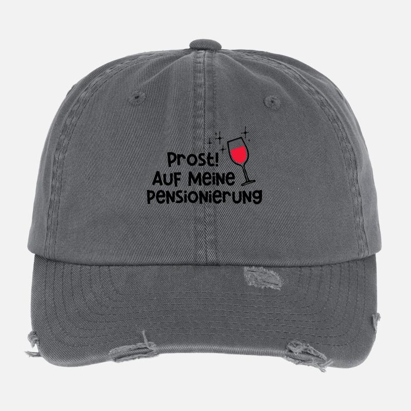 Lebensabend Abschied Senior Statement Ruhestand Flexfit Vintage Destroyed Cap
