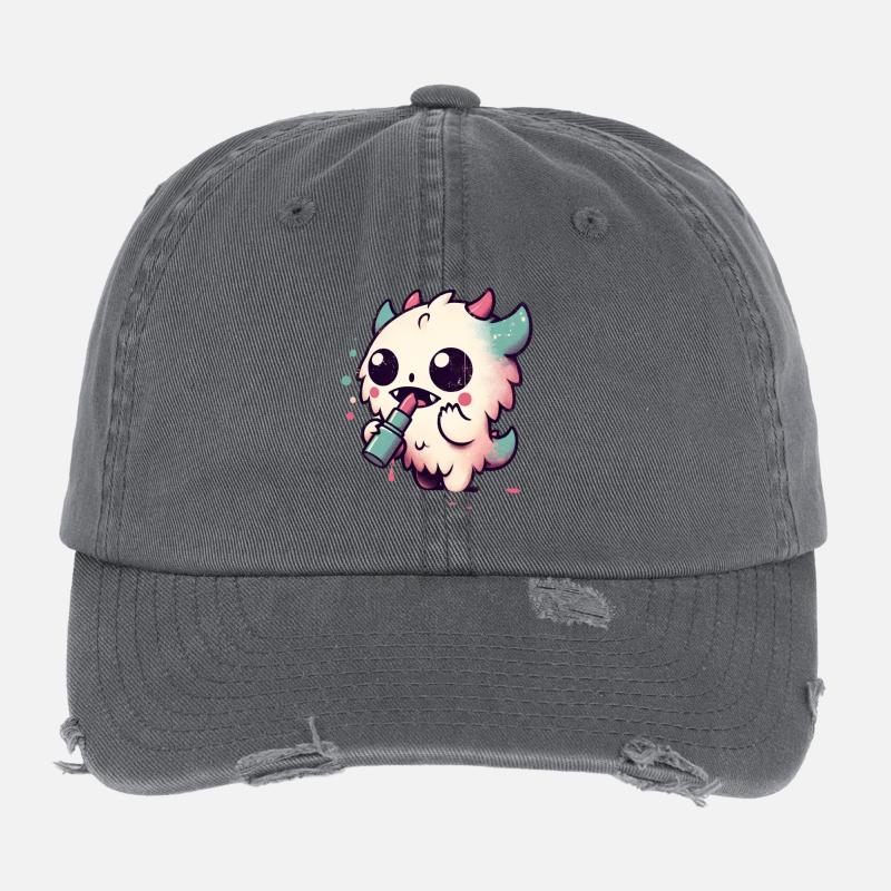 Makeup and Monsters Flexfit Vintage Destroyed Cap