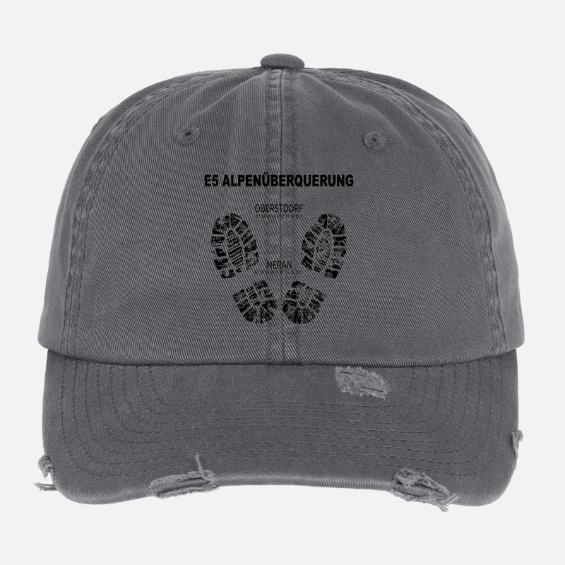 E5 Alpenüberquerung Flexfit Vintage Destroyed Cap