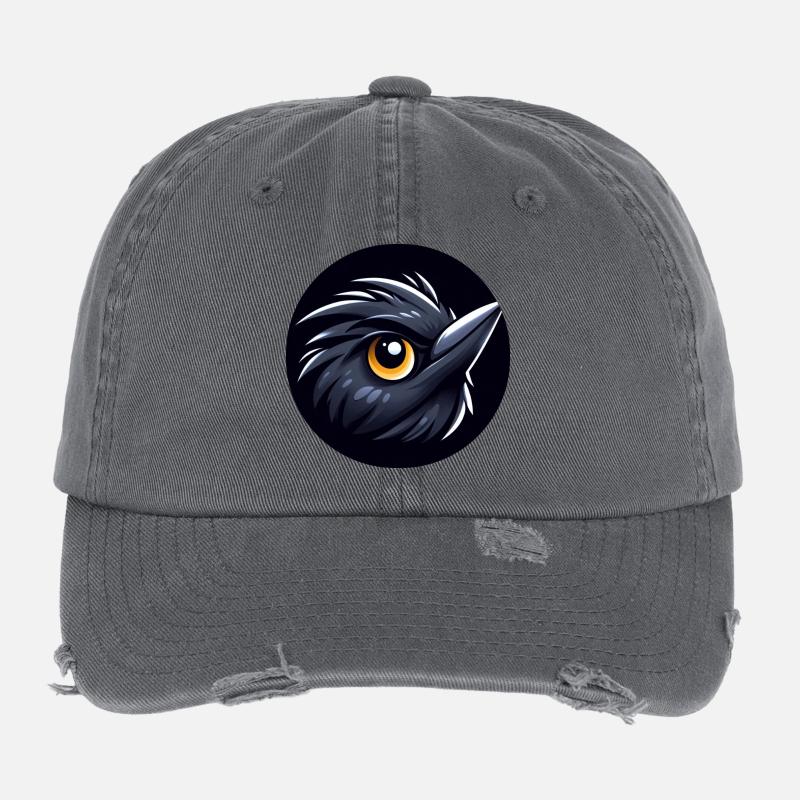Comic Amsel Vogel Flexfit Vintage Destroyed Cap