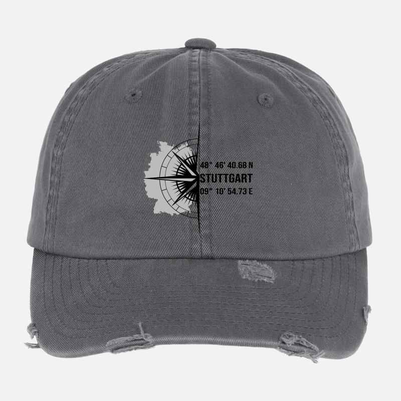 Koordinaten Stuttgart Flexfit Vintage Destroyed Cap