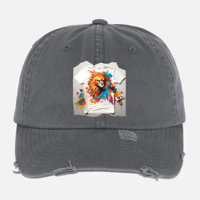 Painted lion Flexfit Vintage Destroyed Cap