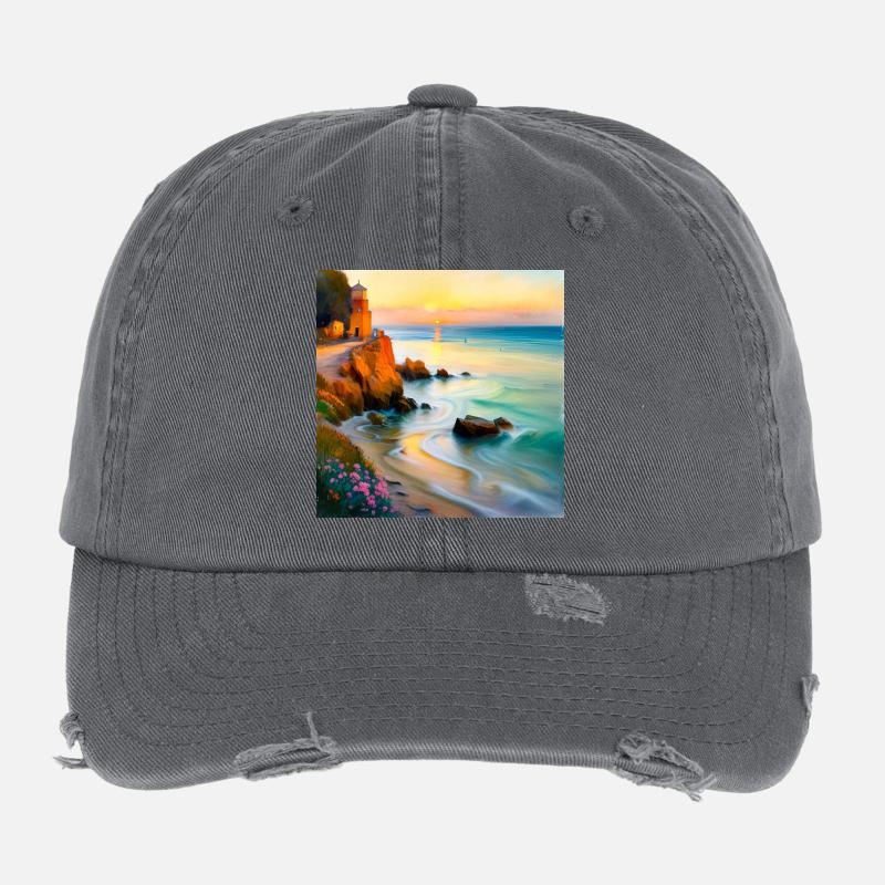 Bucht des Impressionismus Flexfit Vintage Destroyed Cap