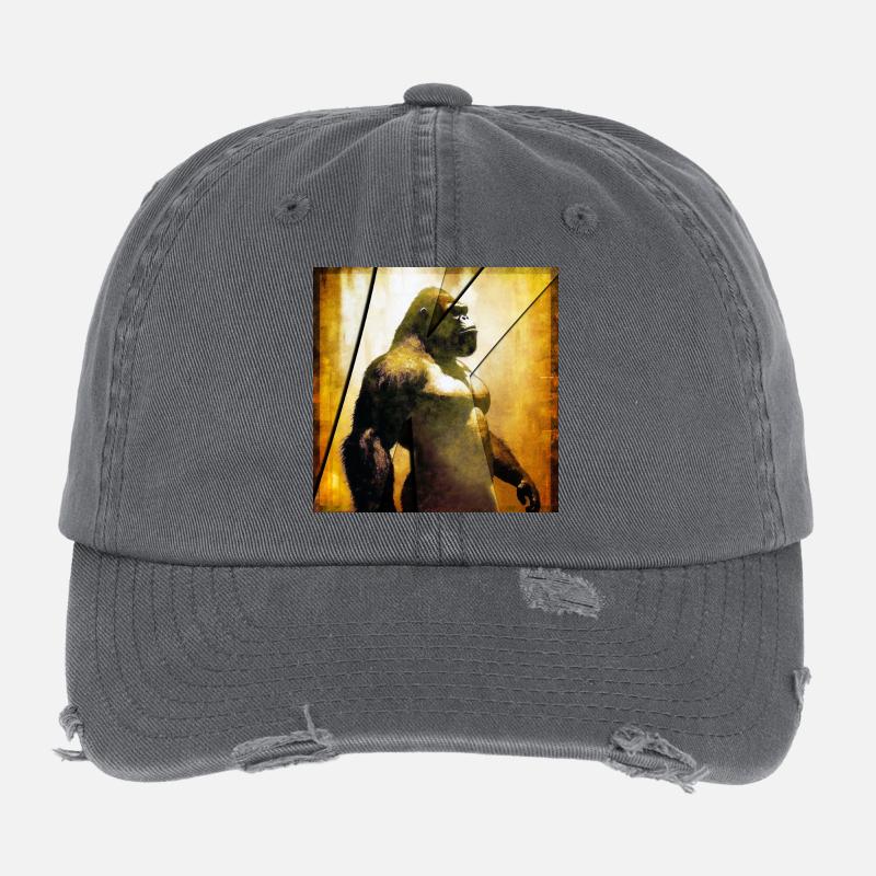 Gorille 03 - K Casquette vintage effet usé Flexfit