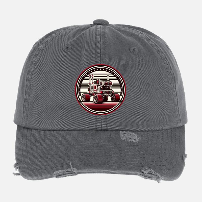 "Explorateur Céleste" - Insigne de Rover Spatial Casquette vintage effet usé Flexfit